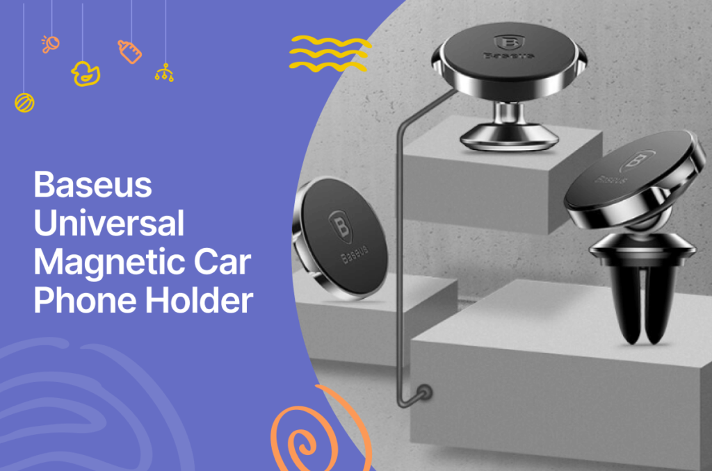 Baseus magnetic car phone holder for universal phone