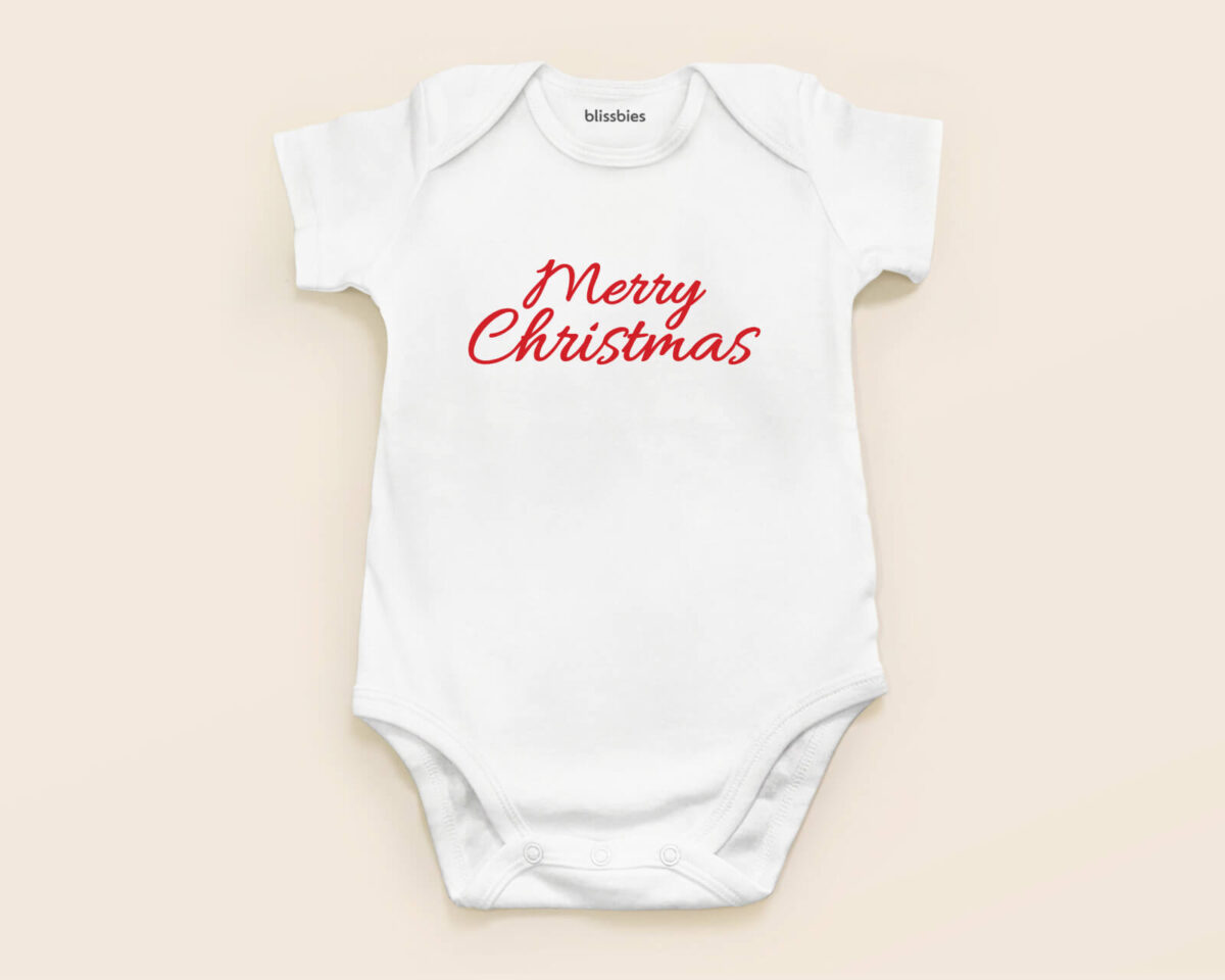 Blissbies romper white design xmas style5 2